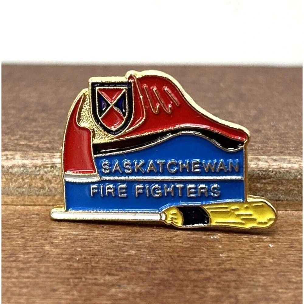 Saskatchewan Fire Fighters Metal Lapel Pin